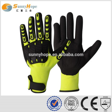 SUNNY HOPE amarillo guantes Nitrile sandy joker impacto mecánico guantes